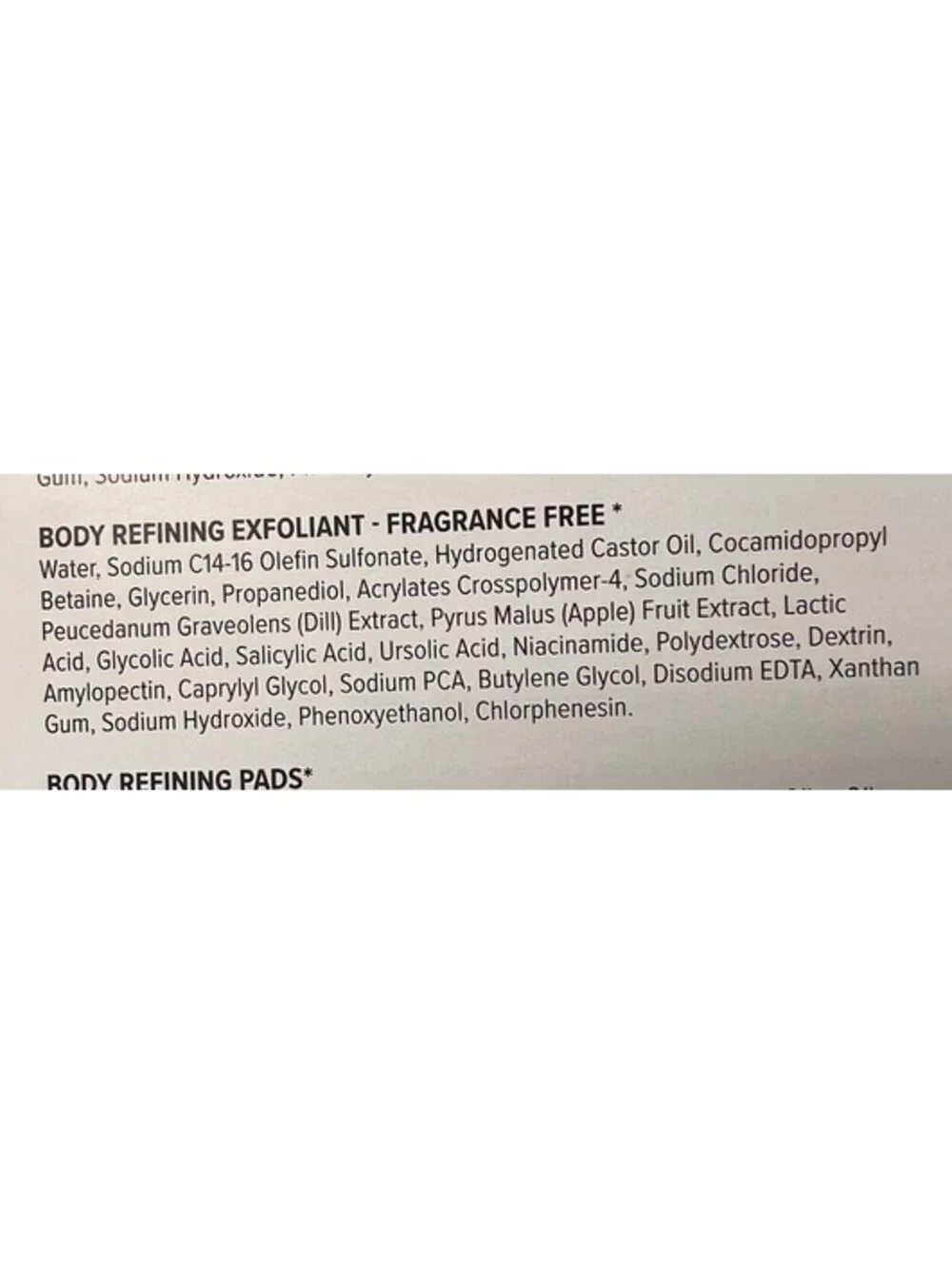 BODY FIRM Crepe Erase Body Refining Exfoliant 10 fl oz ~ New & Sealed
